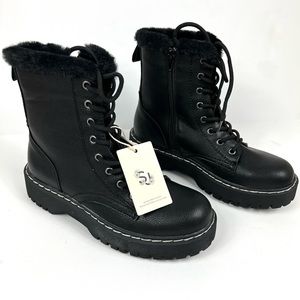 Sincerly jules combat boots in black